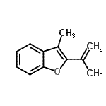 CAS 登录号：23911-58-2， 2-异丙烯基-3-甲基-1-苯并呋喃