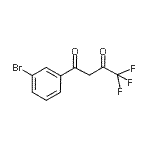 structure of CAS# 23975-64-6, 1-(3-Bromophenyl)-4,4,4-Trifluoro-1,3-Butanedione;4,4,4-Trifluoro-1-(2-bromophenyl)-1,3-butanedione;4,4,4-Trifluoro-1-(3-bromophenyl)-1,3-butanedione