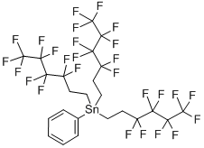 CAS#: 240497-36-3， Tris(3,3,4,4,5,5,6,6,6-Nonafluorohexyl)Phenyl-Stannane