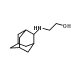 structure of CAS# 24161-70-4, 2-(Adamantan-2-Ylamino)Ethanol;2-(2-adamantylamino)ethanol;2-(2-adamantylamino)ethanol hydrochloride;2-(adamantan-2-ylamino)ethan-1-ol