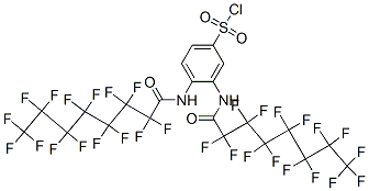 CAS#: 24216-05-5， 3,4-Bis[(2,2,3,3,4,4,5,5,6,6,7,7,8,8,8-Pentadecafluoro-1-Oxooctyl)Amino]Benzenesulphonyl Chloride