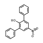 structure of CAS# 2423-73-6, 5'-Nitro-1,1':3',1''-Terphenyl-2'-Ol;2,6-diphenyl-4-nitrophenol;4-Nitro-2,6-diphenylphenol;335401_ALDRICH