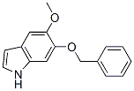 structure of CAS# 2426-59-7, 5-Methoxy-6-(Phenylmethoxy)-1H-Indole;6-(Benzyloxy)-5-Methoxy-1H-Indole;1H-Indole, 5-Methoxy-6-(Phenylmethoxy)- (9Ci);6-Benzyloxy-5-Methoxyindole