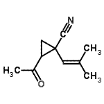 CAS#: 243119-02-0， 2-Acetyl-1-(2-Methyl-1-Propen-1-Yl)Cyclopropanecarbonitrile