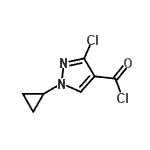 CAS#: 243120-24-3， 3-Chloro-1-Cyclopropyl-1H-Pyrazole-4-Carbonyl Chloride