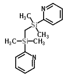 structure of CAS# 243468-48-6, 2,2'-[Methylenebis(Dimethylsilanediyl)]Dipyridine;Methylenebis[dimethyl(2-pyridyl)silane]