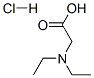 structure of CAS# 24376-01-0, N,N-Diethylglycine Hydrochloride;2-Diethylaminoethanoic Acid Hydrochloride;Aids-018632;Aids018632