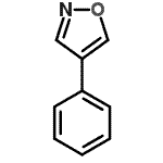 structure of CAS# 2439-92-1, 4-Phenyl-1,2-Oxazole;ZINC03845453