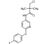 CAS#: 243963-12-4， 3-Chloro-N-[6-(4-Fluorophenoxy)-3-Pyridinyl]-2,2-Dimethylpropanamide