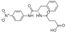 结构式 CAS# 2440-62-2, 4-[[1-[(4-硝基苯基)氨基]-1-氧代-3-苯基丙烷-2-基]氨基]-4-氧代丁酸