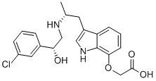 CAS#: 244081-42-3， 2-[[3-[(2R)-2-[[(2R)-2-(3-Chlorophenyl)-2-Hydroxy-Ethyl]Amino]Propyl]- 1H-Indol-7-Yl]Oxy]Acetic Acid