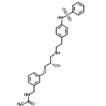 结构式 CAS# 244192-94-7, N-(3-{(2S)-2-羟基-3-[(2-{4-[(苯磺酰基)氨基]苯基}乙基)氨基]丙氧基}苄基)乙酰胺