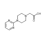 结构式 CAS# 244255-92-3, [4-(2-嘧啶基)-1-哌嗪基]乙酸