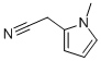 structure of CAS# 24437-41-0, 1-Methyl-1H-Pyrrole-2-Acetonitrile;2-(1-Methyl-2-Pyrrolyl)Acetonitrile;2-(1-Methylpyrrol-2-Yl)Ethanenitrile;Inchi=1/C7h8n2/C1-9-6-2-3-7(9)4-5-8/H2-3,6H,4H2,1H