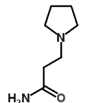 结构式 CAS# 24438-88-8, 3-(1-吡咯烷基)丙酰胺