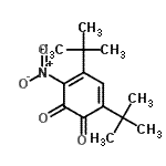 CAS#: 24457-00-9， 4,6-Bis(2-Methyl-2-Propanyl)-3-Nitro-1,2-Benzoquinone