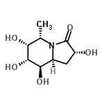 CAS#: 244612-35-9， (2R,5S,6R,7R,8R,8aS)-2,6,7,8-Tetrahydroxy-5-Methylhexahydro-3(2H)-Indolizinone