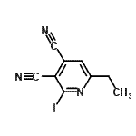 CAS#: 245079-31-6， 6-Ethyl-2-Iodo-3,4-Pyridinedicarbonitrile