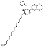 CAS#: 245329-78-6， N-[1-(2,3-Dihydro-1,4-Benzodioxin-6-Yl)-1-Hydroxy-3-(1-Pyrrolidinyl)-2-Propanyl]Hexadecanamide