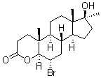 CAS 登录号：24543-59-7， 6alpha-溴-17beta-羟基-17alpha-甲基-4-氧杂-5alpha-雄甾烷-3-酮
