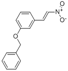 structure of CAS# 24550-32-1, trans-3-Benzyloxy-trans-beta-Nitrostyrene;1-[(Z)-2-Nitrovinyl]-3-(Phenylmethoxy)Benzene;1-(Benzyloxy)-3-[(Z)-2-Nitrovinyl]Benzene;Zinc04701637
