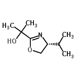 CAS#: 245503-15-5， 2-[(4R)-4-Isopropyl-4,5-Dihydro-1,3-Oxazol-2-Yl]-2-Propanol