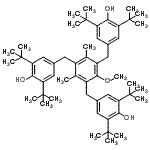 CAS#: 24564-79-2， 4,4',4''-[(2-Methoxy-4,6-Dimethylbenzene-1,3,5-Triyl)Tris(Methylene)]Tris[2,6-Bis(2-Methyl-2-Propanyl)Phenol]
