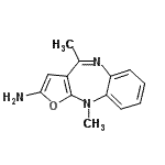 CAS#: 246139-72-0， 4,10-Dimethyl-10H-Furo[2,3-b][1,5]Benzodiazepin-2-Amine