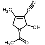 CAS#: 246147-59-1， 1-Acetyl-2-Hydroxy-4-Methyl-2,5-Dihydro-1H-Pyrrole-3-Carbonitrile