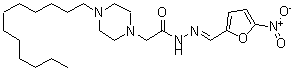 CAS#: 24632-53-9， N'-[(5-Nitrofuran-2-Yl)Methylene]-4-Dodecyl-1-Piperazineacetic Acid Hydrazide