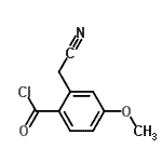 CAS#: 24634-12-6， 2-(Cyanomethyl)-4-Methoxybenzoyl Chloride