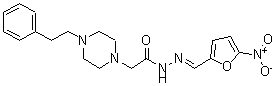 CAS#: 24637-24-9， N'-[(5-Nitrofuran-2-Yl)Methylene]-4-Phenethyl-1-Piperazineacetic Acid Hydrazide