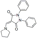 CAS#: 24665-81-4， 1,2-Diphenyl-4-(1-Pyrrolidinylmethylene)-3,5-Pyrazolidinedione