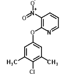 结构式 CAS# 246862-63-5, 2-(4-氯-3,5-二甲基苯氧基)-3-硝基吡啶
