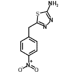 structure of CAS# 247225-84-9, 5-(4-Nitrobenzyl)-1,3,4-Thiadiazol-2-Amine;5-(4-Nitrobenzyl)-[1,3,4]thiadiazol-2-ylamine;5-(4-Nitro-benzyl)-[1,3,4]thiadiazol-2-ylamine;5-[(4-nitrophenyl)methyl]-1,3,4-thiadiazole-2-ylamine