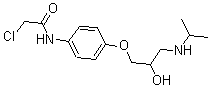 CAS#: 24789-03-5， 2-Chloro-N-[4-[2-hydroxy-3-[(1-methylethyl)amino]propoxy]phenyl]-Acetamide