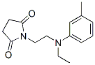 结构式 CAS# 2498-03-5, 1-[2-[乙基-(3-甲基苯基)氨基]乙基]吡咯烷-2,5-二酮