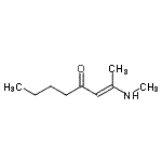 CAS 登录号：24985-57-7， (2E)-2-(甲基氨基)-2-辛烯-4-酮