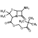 CAS#: 25031-08-7， [(2,2-Dimethylpropanoyl)Oxy]Methyl 6-Amino-3,3-Dimethyl-7-Oxo-4-Thia-1-Azabicyclo[3.2.0]Heptane-2-Carboxylate