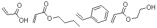 CAS#: 25067-83-8， 2-Propenoic Acid, Polymer With Butyl 2-Propenoate, Ethenylbenzene And 2-Hydroxyethyl 2-Propenoate