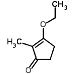 结构式 CAS# 25112-86-1, 3-乙氧基-2-甲基-2-环戊烯-1-酮