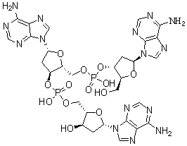CAS#: 25138-00-5， 2'-Deoxyadenylyl-(3'-5')-2'-Deoxyadenylyl-(3'-5)-2'-Deoxyadenosine