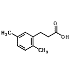 结构式 CAS# 25173-75-5, 3-(2,5-二甲基苯基)丙酸