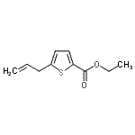 structure of CAS# 252357-16-7, Ethyl 5-Allyl-2-Thiophenecarboxylate;3-(5-Ethoxycarbonyl-2-thienyl)-1-propene