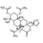 CAS#: 2524-38-1， (1S,3R,6R,6aS,6bR,7aS,10R,10aS,12bS)-10-(3-Furyl)-4,4,6A,10A,12B-Pentamethyl-8-Oxohexadecahydronaphtho[2,1-f]Oxireno[d]Isochromene-1,3,6-Triyl Triacetate