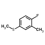 CAS#: 252555-29-6， 1-Fluoro-2-Methyl-4-(Methylsulfanyl)Benzene