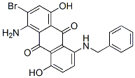 CAS 登录号：25282-76-2， 1-氨基-5-(苄基氨基)-2-溴-4,8-二羟基蒽醌