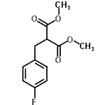 structure of CAS# 252938-22-0, Dimethyl (4-Fluorobenzyl)Malonate;dimethyl 2-[(4-fluorophenyl)methyl]propane-1,3-dioate;DIMETHYL2-(4-FLUOROBENZYL)MALONATE;ZINC00165473