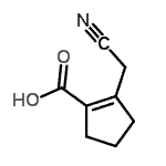 CAS#: 25297-42-1， 2-(Cyanomethyl)-1-Cyclopentene-1-Carboxylic Acid