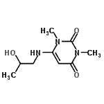 CAS#: 253197-19-2， 6-[(2-Hydroxypropyl)Amino]-1,3-Dimethyl-2,4(1H,3H)-Pyrimidinedione